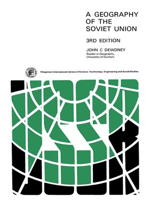 cover image of A Geography of the Soviet Union
